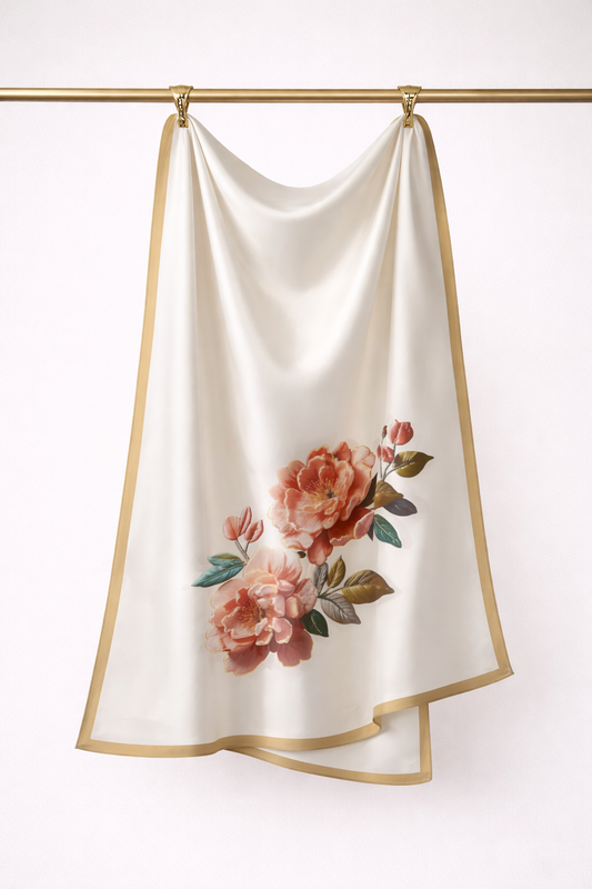 Imperial Rose Seidentuch