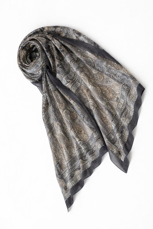 Noir Epoque - Signature Wool Scarf