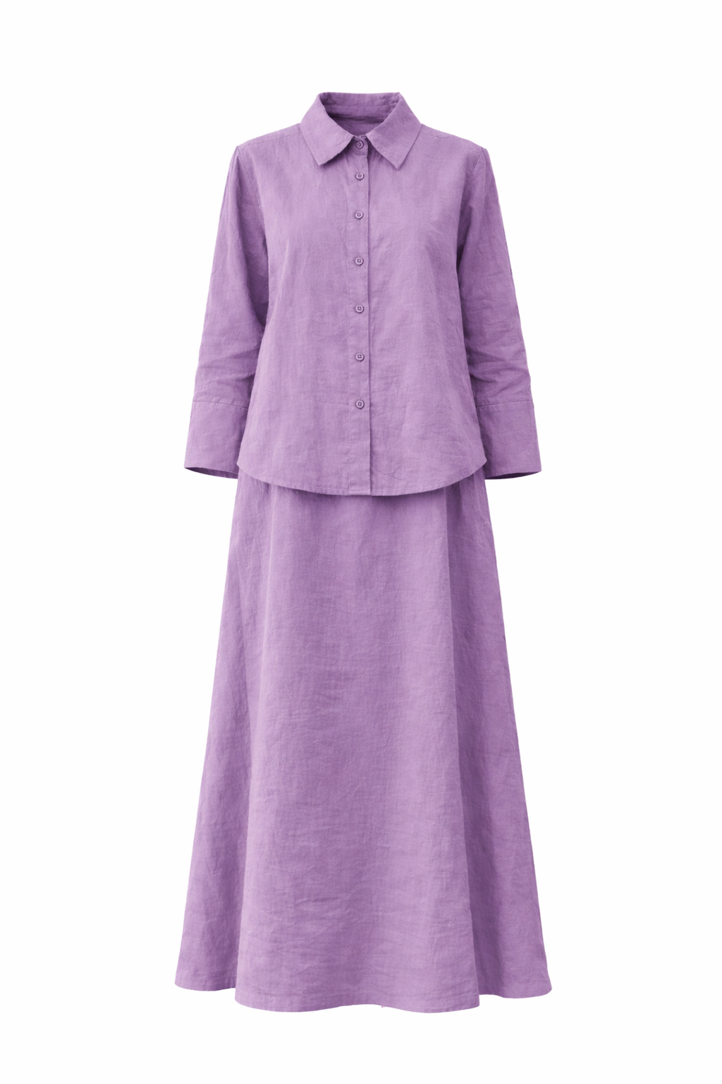 Basic Cotton Zweiteiler Flieder