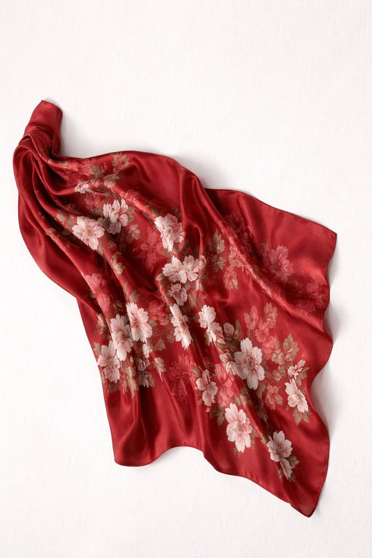 Red of Edirne Seidentuch