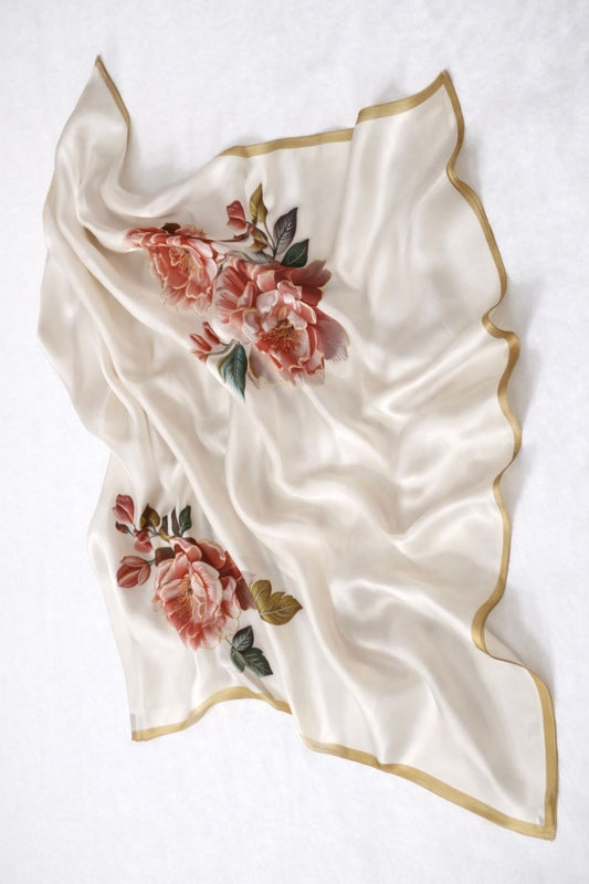 Imperial Rose Seidentuch