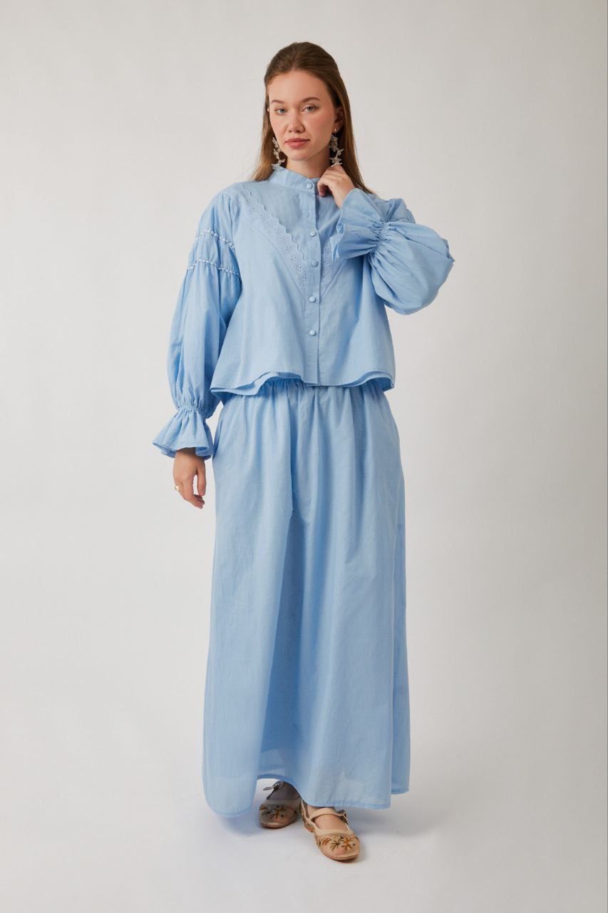Duru Spitzenbluse aus Baumwolle