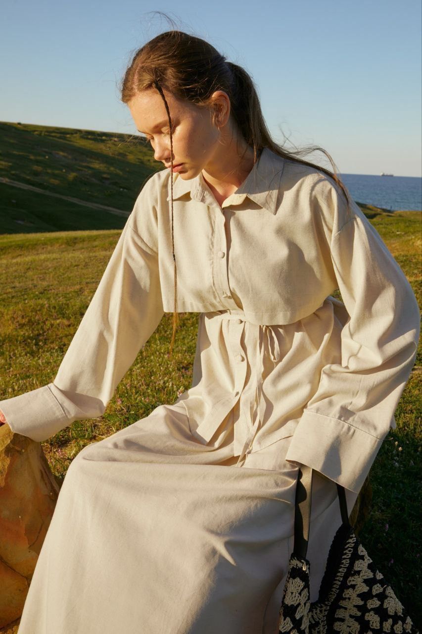 Anatolia Basic Zweiteiler aus Leinengemisch